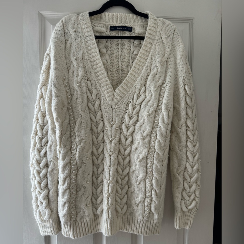 Zara Sweater with Pearls